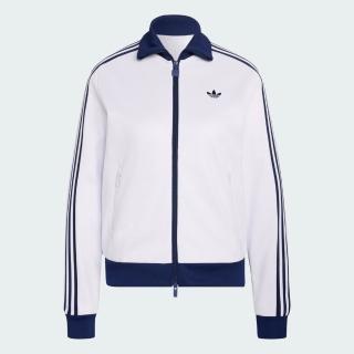 【adidas 愛迪達】Beckenbauer Tt 女 立領外套 運動外套 休閒穿搭 經典 白(KX4263)