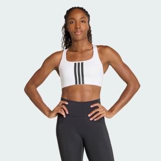 【adidas 愛迪達】Opt 3s Ms Bra 女 運動內衣 白 黑 亞版(KA0103)