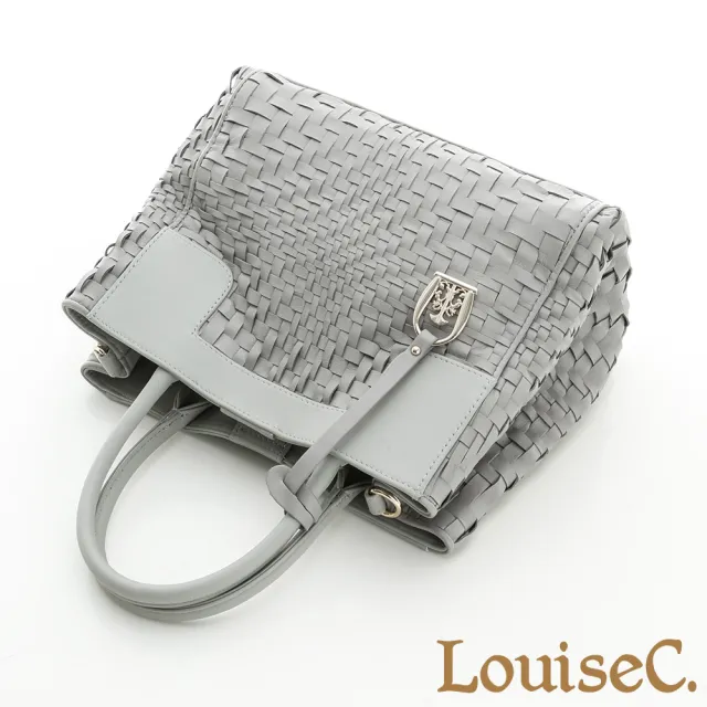 【LouiseC.】雙11 Tree House 羊皮 手工編織 經典中型托特TOTE 手提斜背真皮方包 7色 73L05-0001A