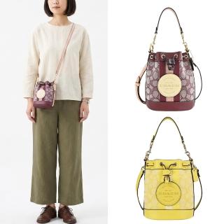 【COACH】MINI DEMPSEY圓標LOGO兩用水桶包(迷你/任選)