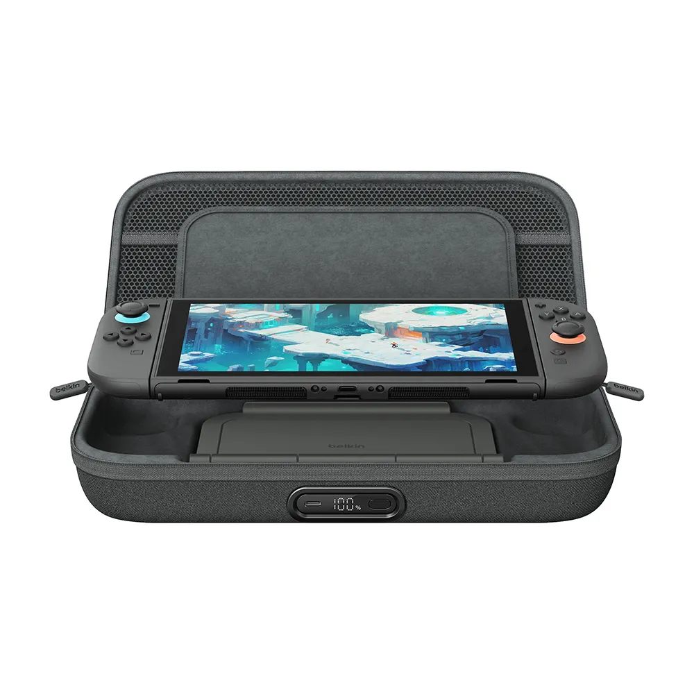 【BELKIN】Nintendo Switch 2 專用 充電收納盒 Pro｜內建行動電源+支架+LED數顯 (ENA003)
