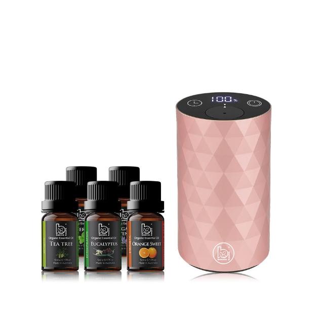【Bonnie House 植享家】七夕送禮限定 雙有機精油5ml（五入組）加馨馨香息賞香儀