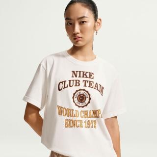 【NIKE 耐吉】短袖上衣 女 T恤 AS W NSW NK CLSC BF TEE CHAMP 米 IM6421-133