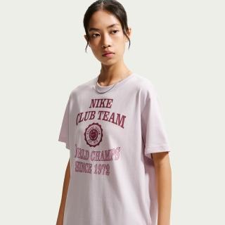 【NIKE 耐吉】短袖上衣 女 T恤 AS W NSW NK CLSC BF TEE CHAMP 粉 IM6421-583