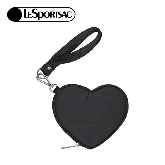 【Lesportsac】Heart Wristlet  愛心造型零錢包(3006) 永恆黑