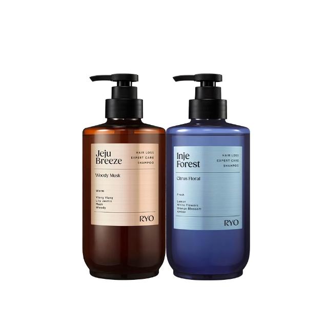 【RYO 呂】官方直營 強韌髮根香氛洗髮精 585ml x2入(首爾夕陽/濟州微風/麟蹄林間/襄陽波濤)