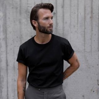 【Bread & Boxers】Crew-Neck Pima 圓領男用高端厚T - 黑 素t 短t 圓領 厚磅 短袖上衣 父親節 情人節