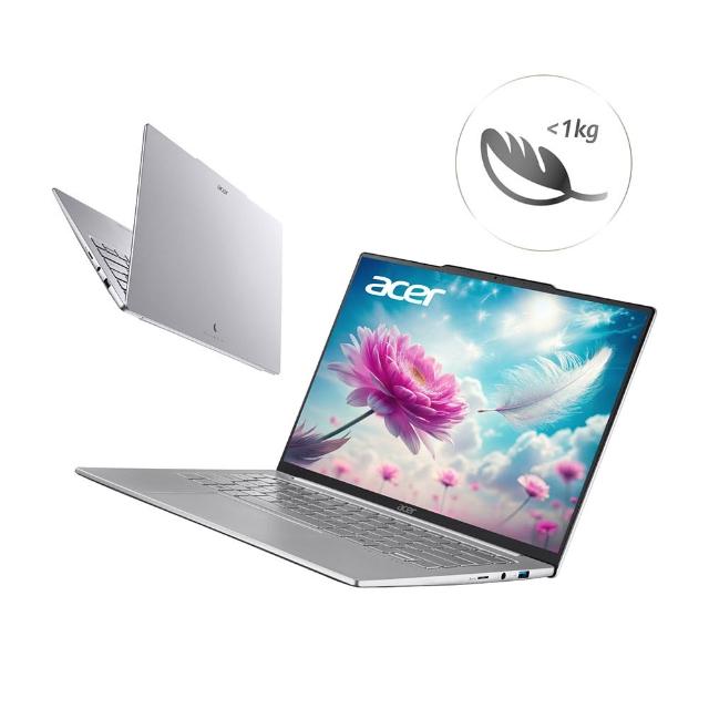 【Acer 宏碁】14吋CU5極致輕薄AI筆電-浮光銀(Swift Air/SFA14-71M-55BF/Ultra 5-125H/16G/512G/W11)