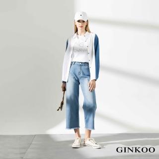 【GINKOO 俊克】經典九分牛仔褲