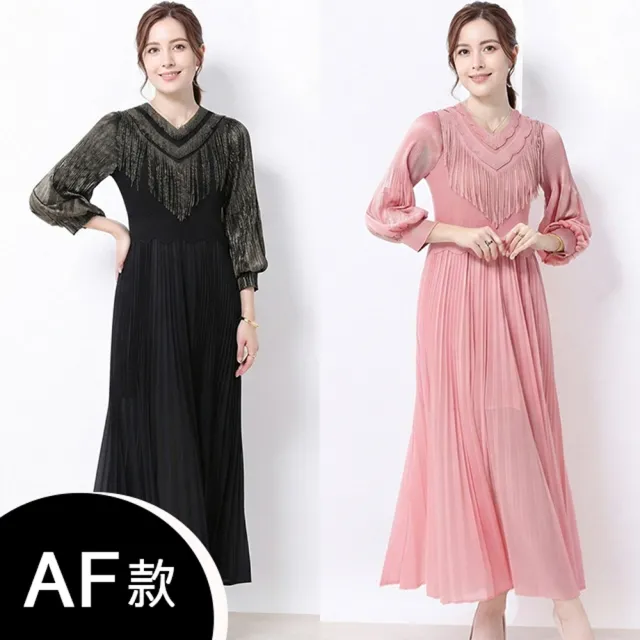 【K.W.】MOMO限定春季新品韓國簡約三宅風輕褶衣洋裝(壓褶 中大尺碼 短袖 輕薄 小香風)