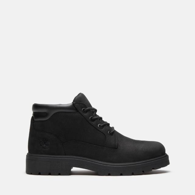 【Timberland】男款黑色休閒防水中筒靴(A2JVEW05)