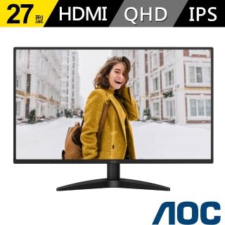 【AOC】Q27B36X 27型 2K IPS 144Hz窄邊框螢幕(HDR/AdaptiveSync/DP/HDMI/0.5ms)