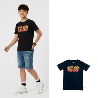 【LEVIS】熱火李維斯 大童 Levis 青年版 短T 火焰logo T恤 短袖 純棉 Levis @8434