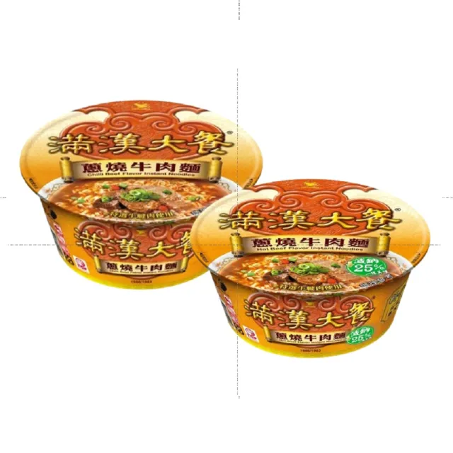 【滿漢大餐】碗麵x6入/箱 蔥燒牛肉麵/麻辣鍋牛肉麵/珍味牛肉麵/蔥燒豬肉麵/蔥燒牛肉麵-減納