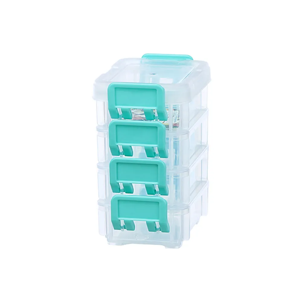 【KEYWAY 聯府】1號傑蘭連結盒-48入(文具小物 收納盒 置物盒 MIT台灣製造)