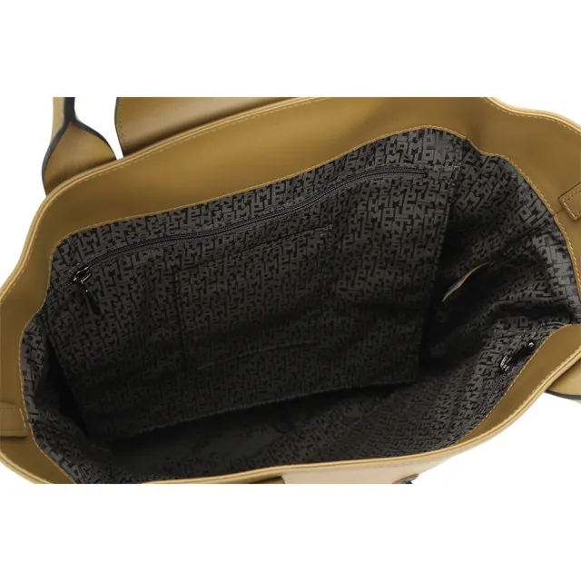 【LONGCHAMP】Le Pliage Xtra M 牛皮短提把手提直立托特包(煙草色 通勤包 電腦包)