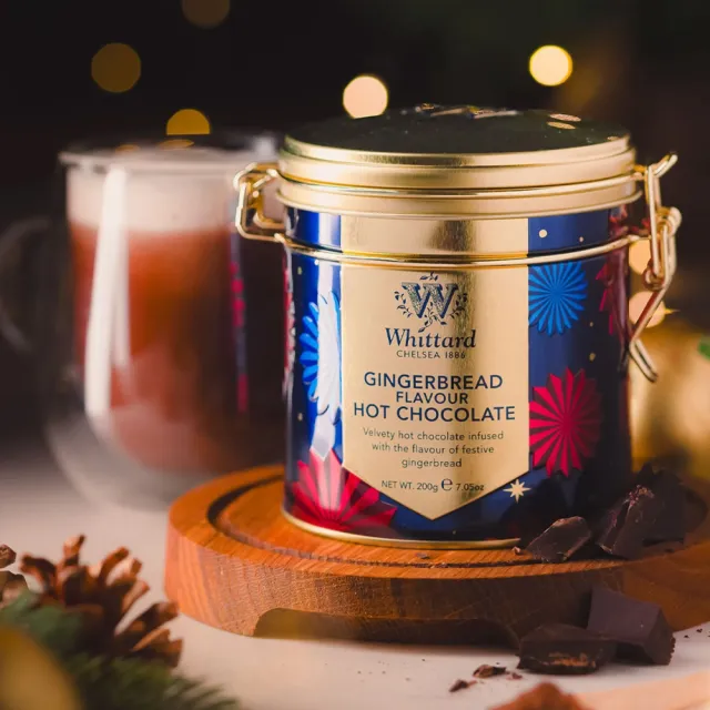 【Whittard】聖誕限定-薑餅風味巧克力粉-200克罐裝