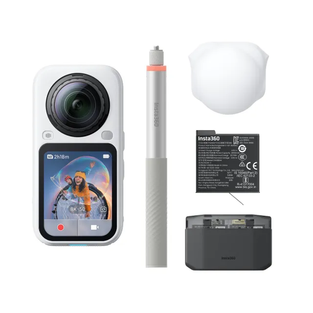 【Insta360】X6 全景運動相機萬能套裝+無憂換2年版(公司貨)