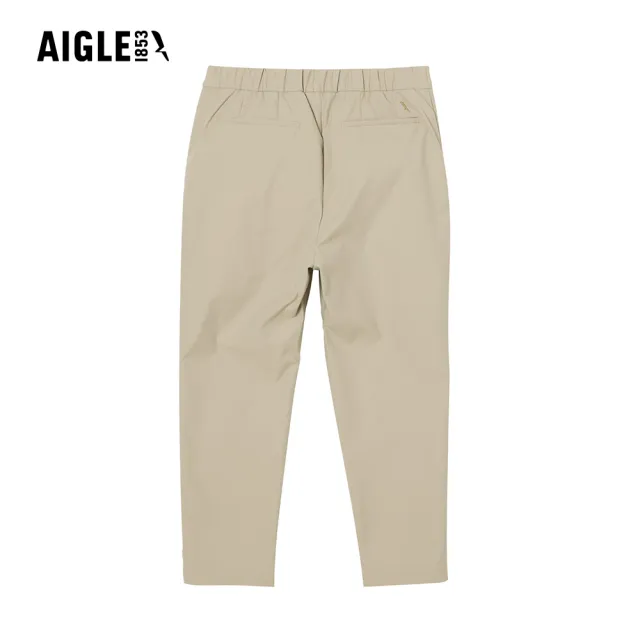【AIGLE】女 抗UV防潑七分褲｜AG-5P275A186 杏色(女褲 防曬 抗UV 防潑水褲 機能褲 休閒褲 七分褲)