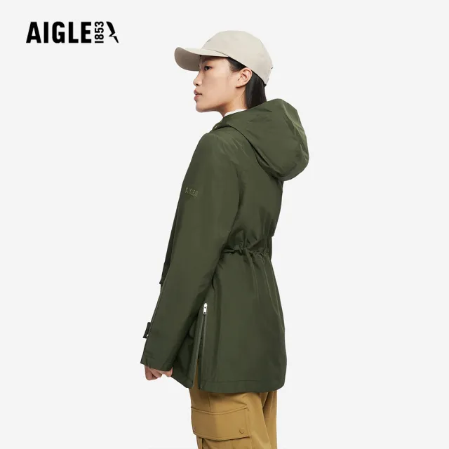 【AIGLE】女 GORE-TEX 防水透氣外套|AG-5A207A080 軍綠(女外套 防水透氣外套 防風外套 Goretex)