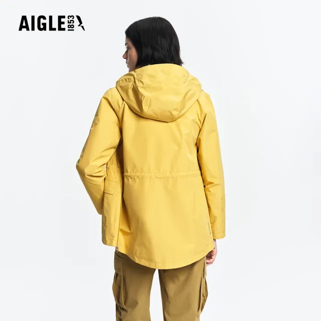 【AIGLE】女 GORE-TEX 防水透氣外套|AG-5A207A043 鵝黃(女外套 防水透氣外套 防風外套 Goretex)