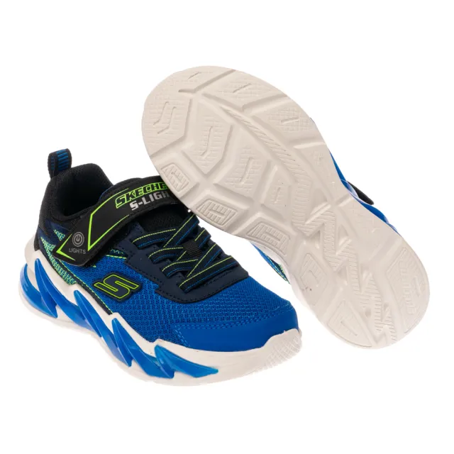 【SKECHERS】男童鞋 男童系列燈鞋 SKECHERS LIGHT-SURGE (400200LBBLM)