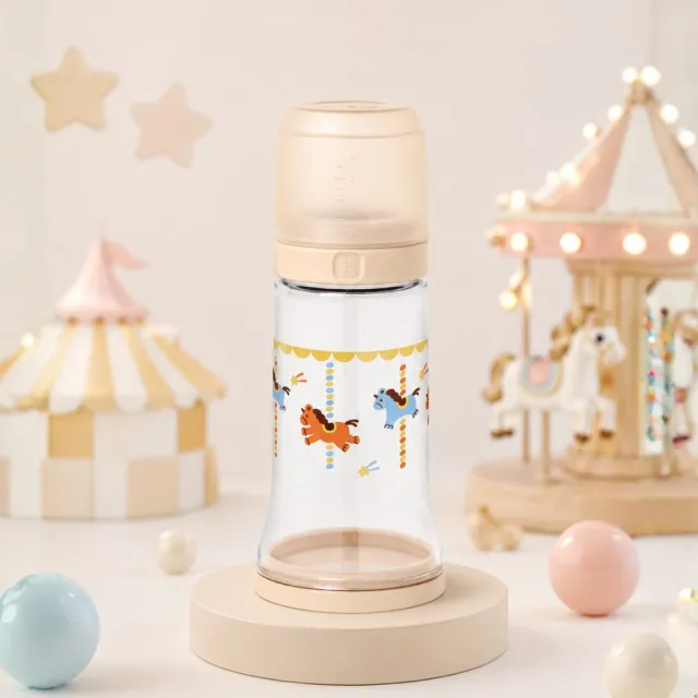 【MOTHER-K】精粹Ecozen經典拋棄式奶瓶+溫感雙鎖拋棄式奶瓶袋25入(雙夾鏈)_馬年限定/晨曦白/奶茶棕