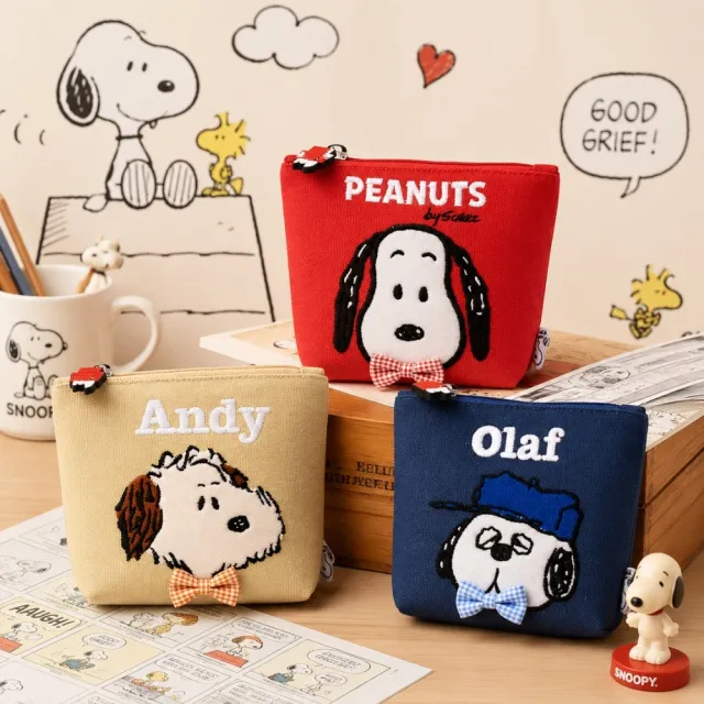 【PEANUTS】正版授權SNOOPY史努比Olaf歐拉夫Andy安迪耳機包零錢包收納包閨蜜朋友女兒兒子送禮聖誕生日禮物