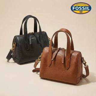 【FOSSIL】Sydney 真皮迷你波士頓包 (多色可選)