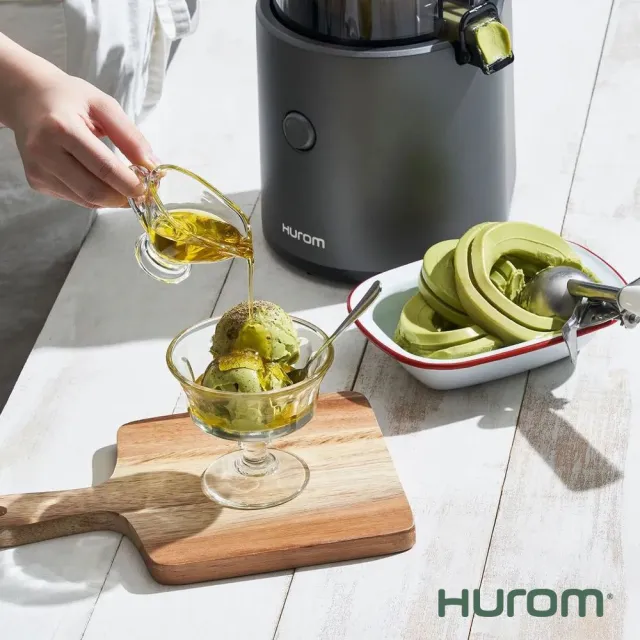 【HUROM】智能慢磨蔬果機 果汁機 酵素機(H-300E-DBBC03/TG/鐵灰色)
