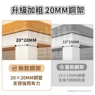 【靚白家居】鋼木風三門餐廚櫃 中島款 120公分 S051(收納櫃 置物櫃 收納櫥櫃 餐櫃 廚房電器櫃)
