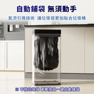【LC】感應雙開門垃圾桶 30L 不鏽鋼旗艦款 自動鋪袋 感應式垃圾桶 太空艙垃圾桶 感應垃圾桶 智能垃圾桶