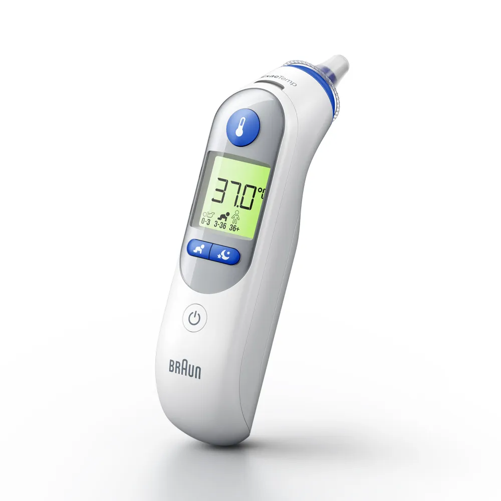 【BRAUN 百靈】耳溫槍 IRT6525(內含21個耳套) (家用必備 發燒監測 疫情備品 小孩 成人皆適用推薦)
