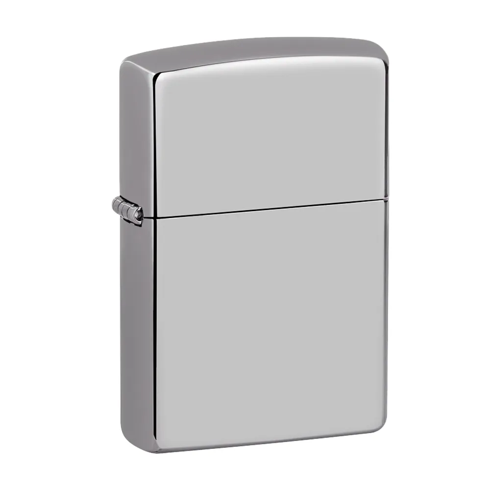 【Zippo】經典鏡面防風打火機+贈專用油(美國防風打火機)