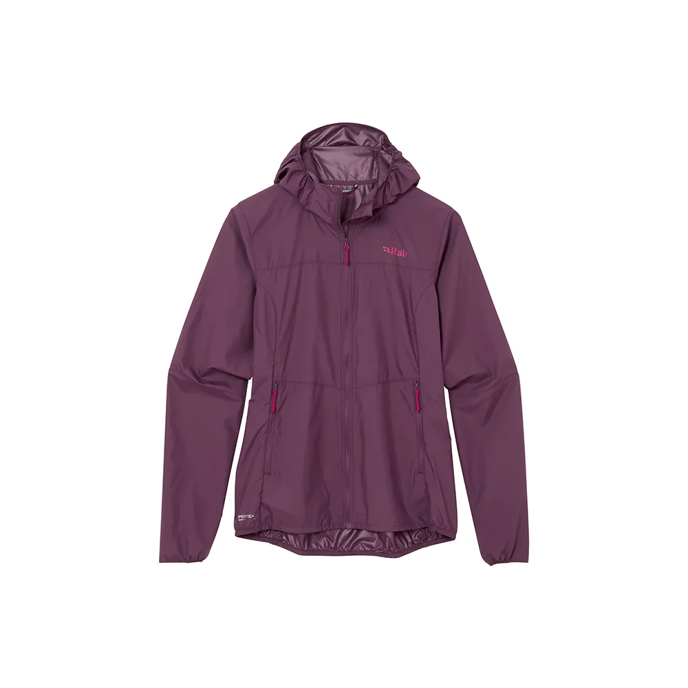 【RAB】Windgather Hoody Wmns 輕量防風連帽外套 女款 桑葚紫 #QWS85