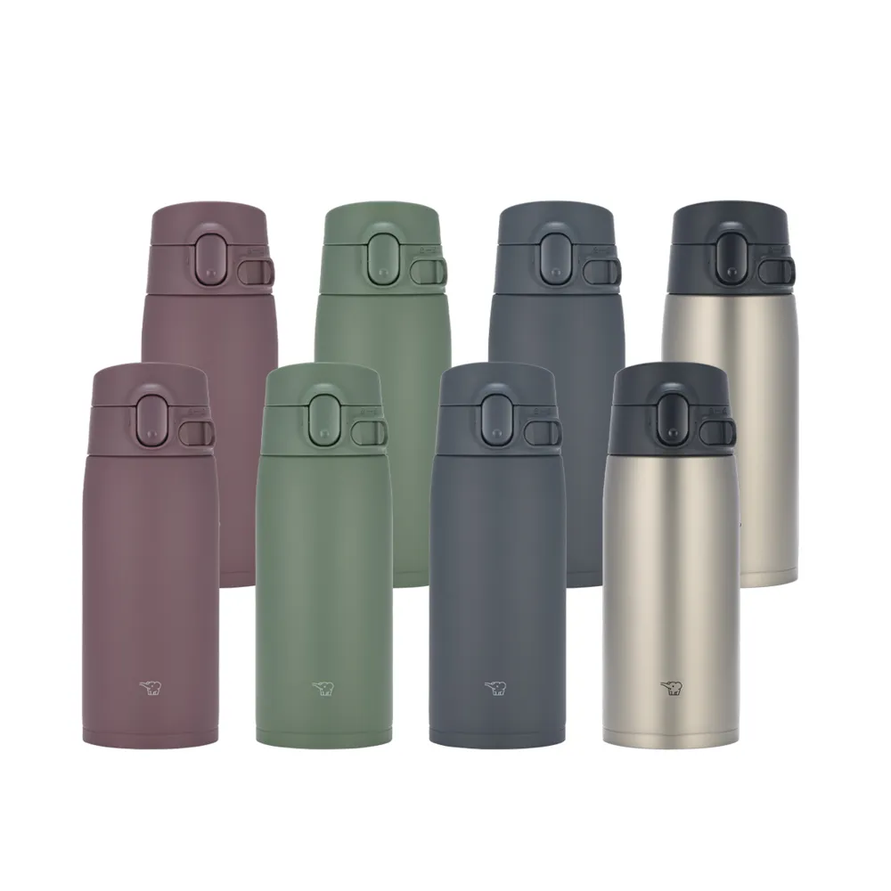 【ZOJIRUSHI 象印】買1送1 MOMO專售 一體式中栓彈蓋式 480ml+480ml(SM-VH48+SM-VH48 保溫保冰/環保杯)