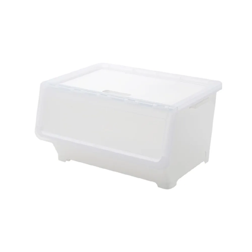 【KEYWAY 聯府】面寬55-洛特雙開直取式整理箱50L-2入(透明前蓋 收納箱 日式 簡約 MIT台灣製造)