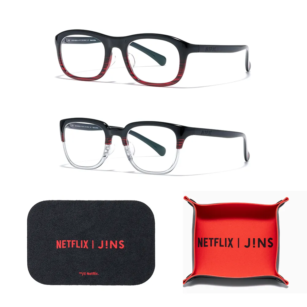 【JINS】HOME®× Netflix 聯名光學眼鏡系列-多款任選(UGF-25A-266/267)