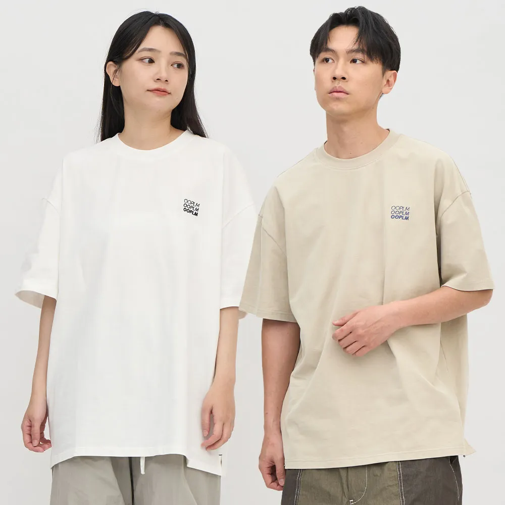 【plain-me】OOPLM 短袖上衣 短TEE TEE 白TEE 雪花絨 出清品_OPM0014-251
