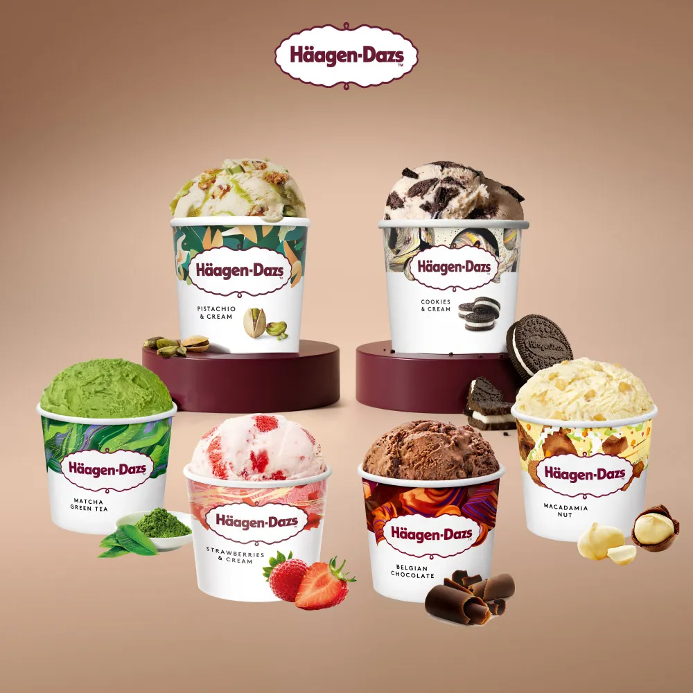 【Haagen-Dazs 哈根達斯】外帶冰淇淋迷你杯券12入(提貨券無使用期限 即買即可用)