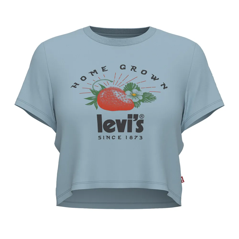 【LEVIS】Fresh夏日水果吧系列 女款 短袖T恤/修身短版/復古小農市集風 上衣 熱賣單品 A0785-0036