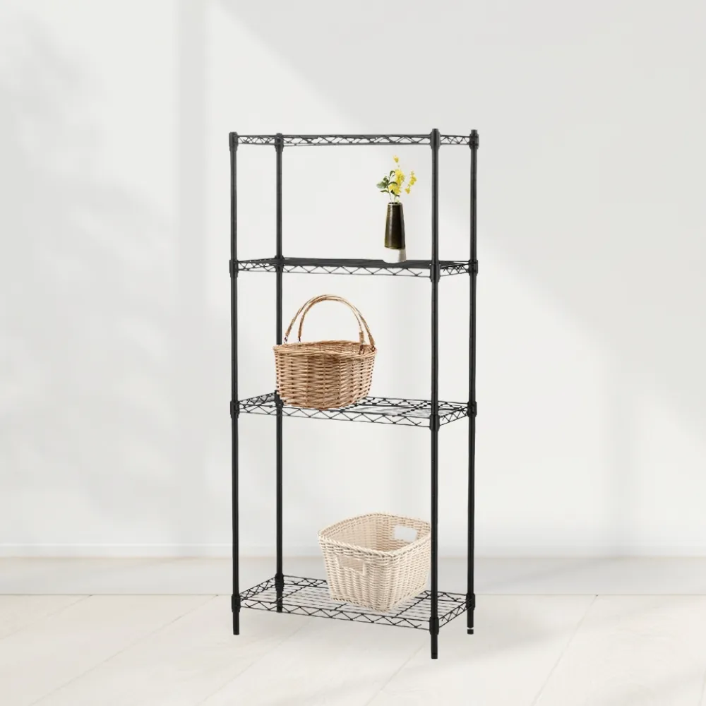【KIWISH 奇意生活館】MIT耐用四層置物架60x30x120cm 鐵架 收納架 層架 置物架 四層架 鐵力士架 廚房架
