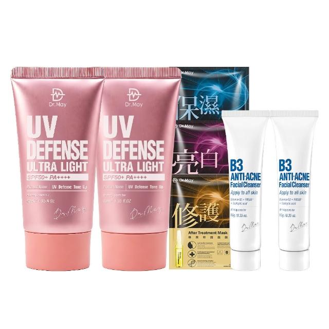 【Dr. May 美博士】專業潤色清爽防曬乳 SPF50+PA++++40ml 二入組 買一送一