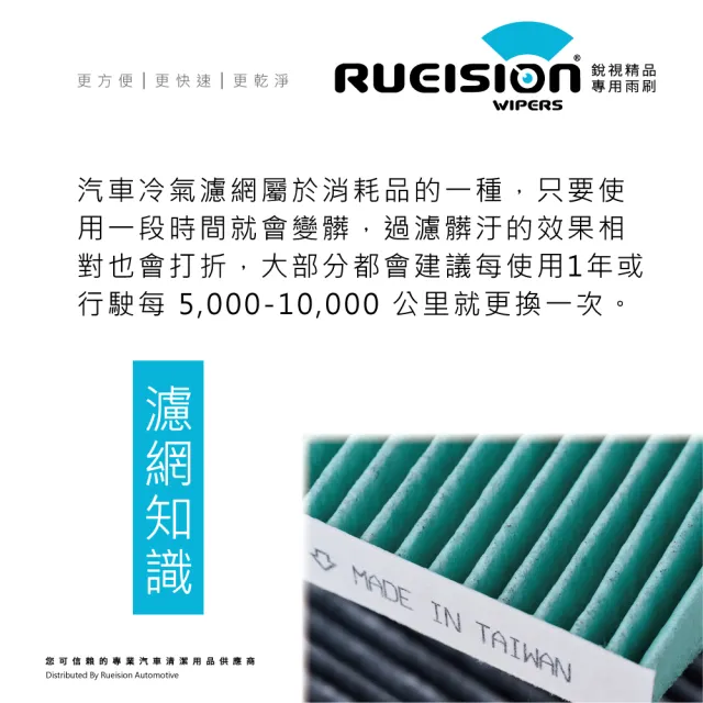 【RUEISION 銳視雨刷】TOYOTA SUPRA 活性碳冷氣濾網 PM2.5（2019-）