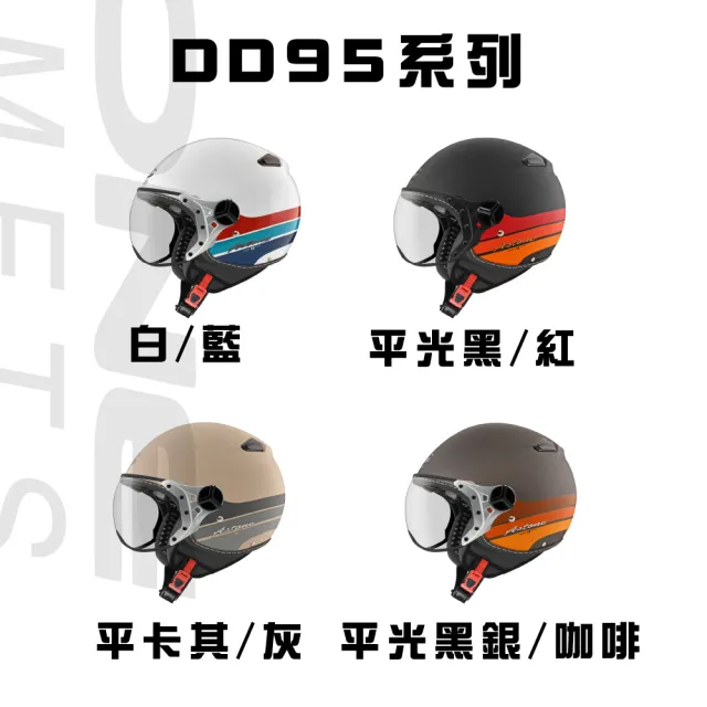 【ASTONE】官方直營-KSS 全系列 3/4半罩式 內墨鏡 W造型風鏡(復古飛行安全帽)