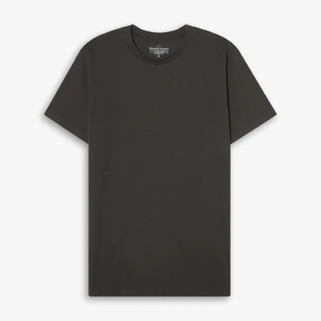 【Bread & Boxers】Crew-Neck Cotton 純有機棉男用圓領Ｔ- 煙燻灰