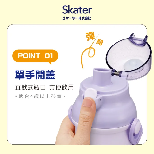 【Skater】直飲式兒童水壺 PSB5SAN (480ml 日本製)