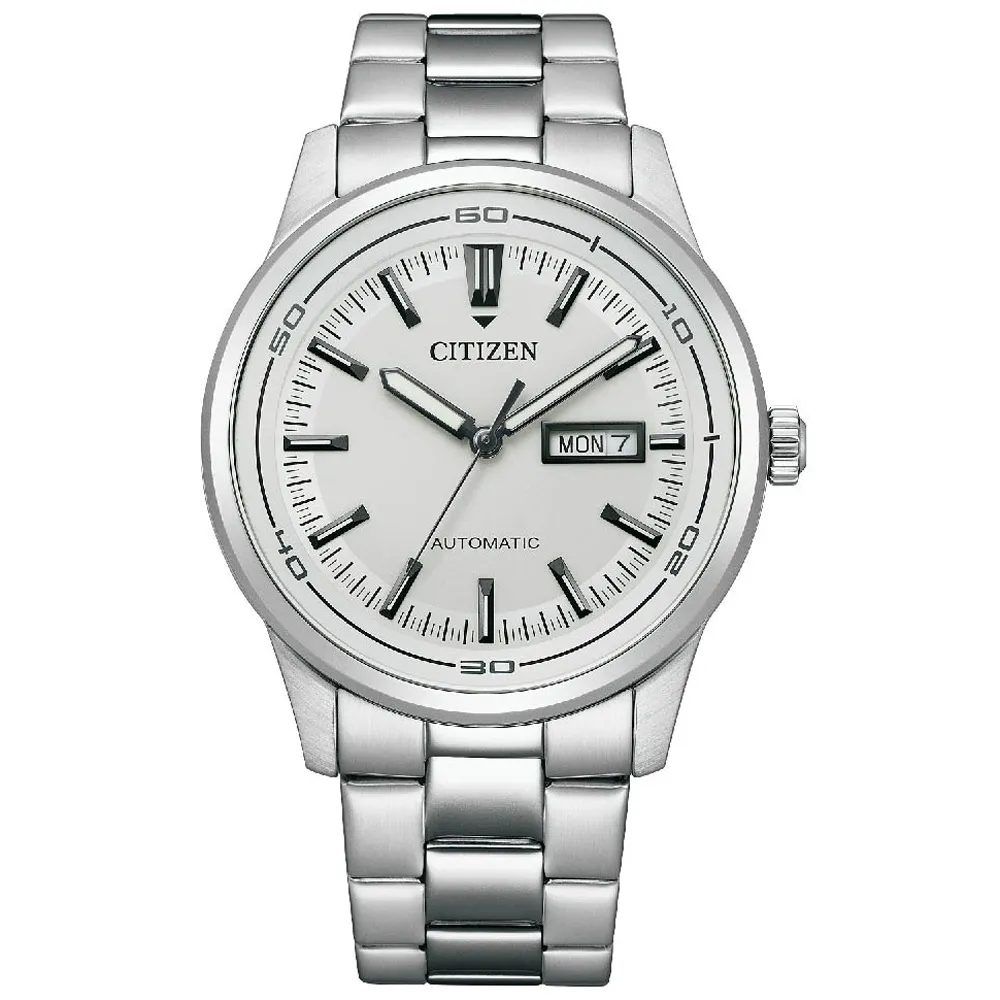 【CITIZEN 星辰】Mechanical 極簡現代機械錶-銀/42mm情人節 禮物(NH8400-87A)