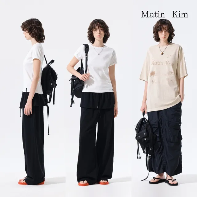 【MATIN KIM】官方旗艦 多口袋實用小型後背包(多款任選)
