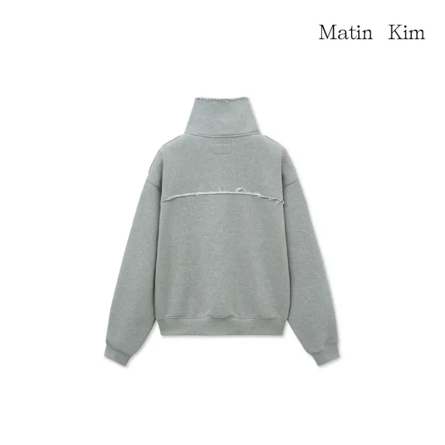 【MATIN KIM】官方旗艦 切線LOGO半拉鍊上衣女款(多款任選)